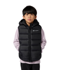 Champion Gilet Bambino Cappuccio 307223 KK001 Nero Imbottito Zip Intera