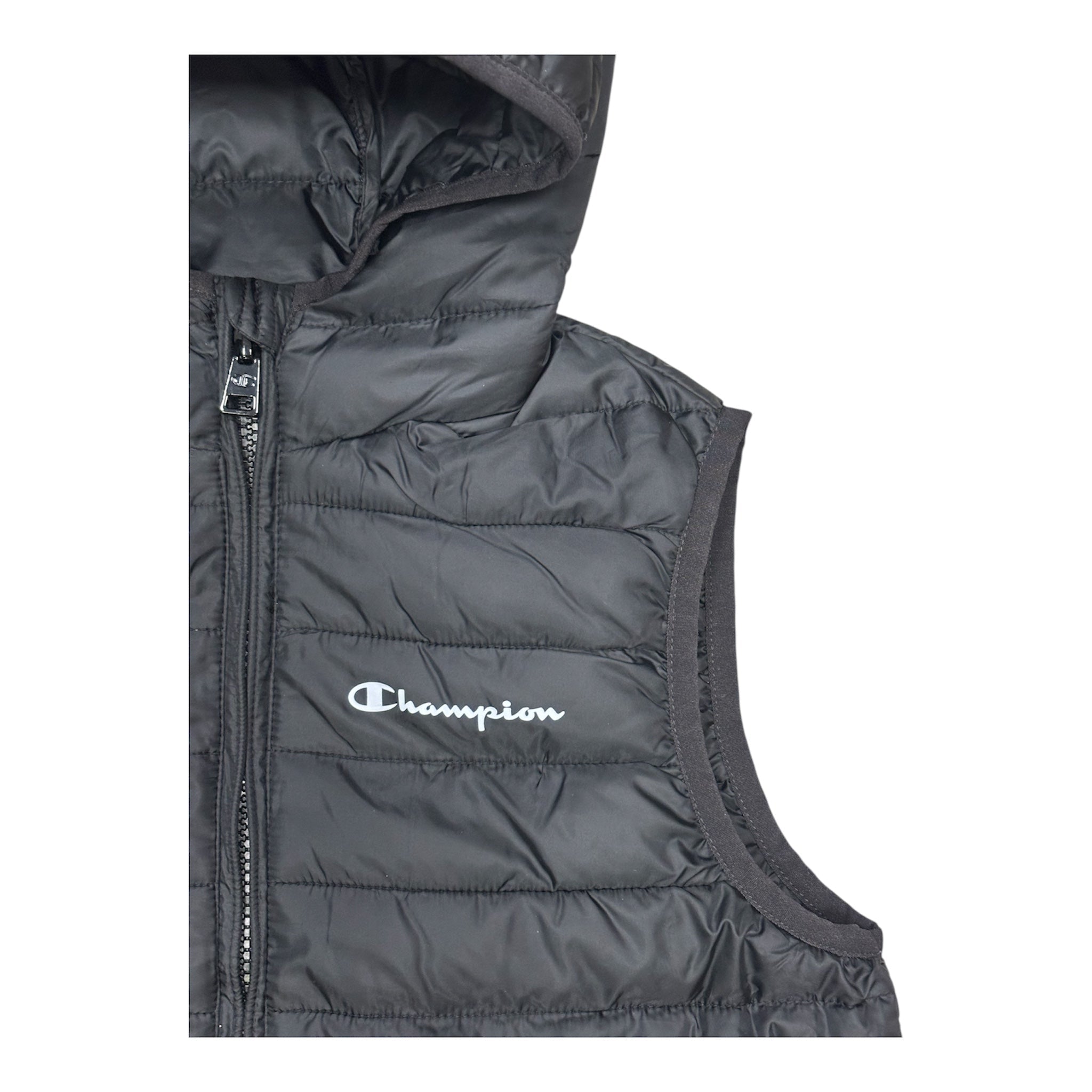 Champion Gilet con Cappuccio 307542 KK001 Junior Nero