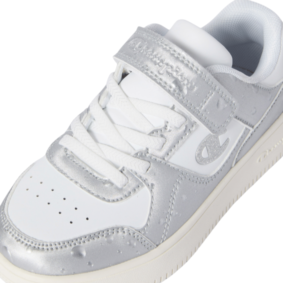 Champion – Sneakers Ragazza Rebound 18 Bubble Low Cut S33242 WW019 Bianco-Argento| Stile Sportivo, Comfort e Libertà di Movimento