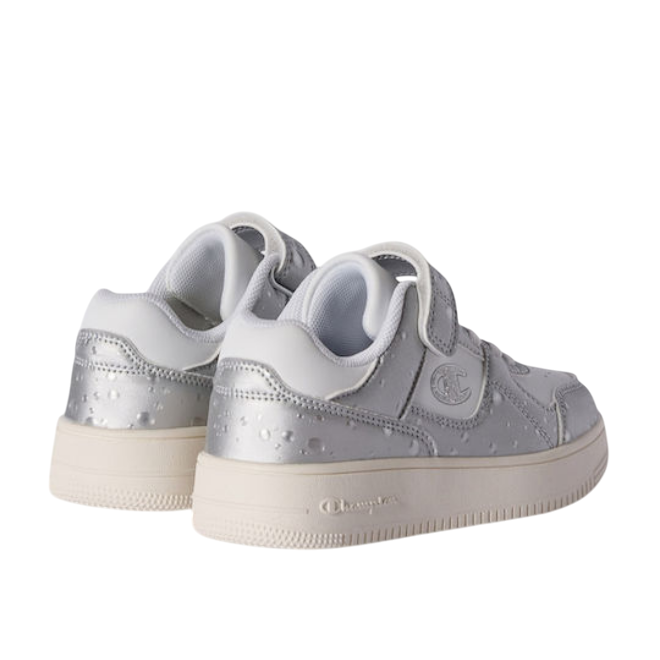 Champion – Sneakers Ragazza Rebound 18 Bubble Low Cut S33242 WW019 Bianco-Argento| Stile Sportivo, Comfort e Libertà di Movimento