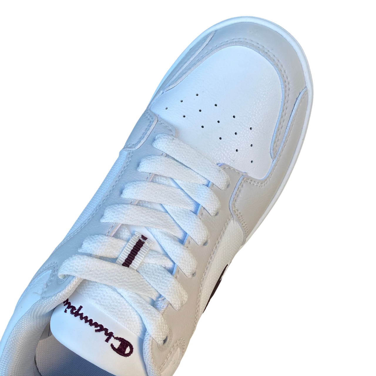Champion Trainers RD18 Low S21906 WW026 Bianco-Bordeaux | Sneakers basket uomo stile comfort