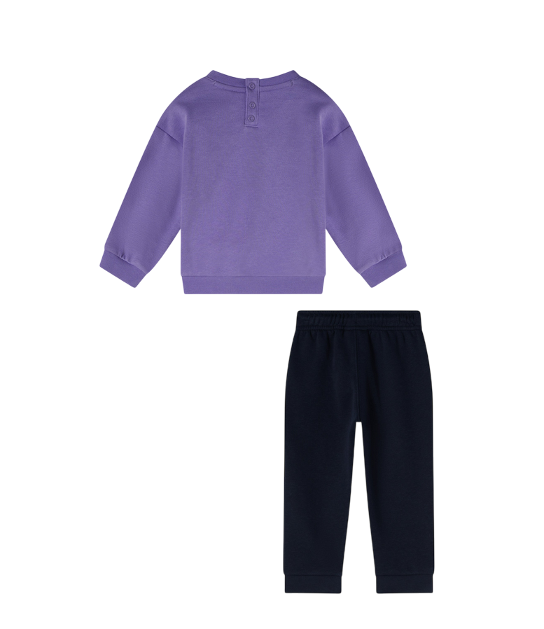 Champion Tuta Bambina 405235 VS102 Lilla – interno felpato, polsini a costine, comfort, stile