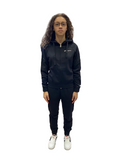 Champion Tuta Felpata Donna Nera con Cappuccio - 115737 KK001