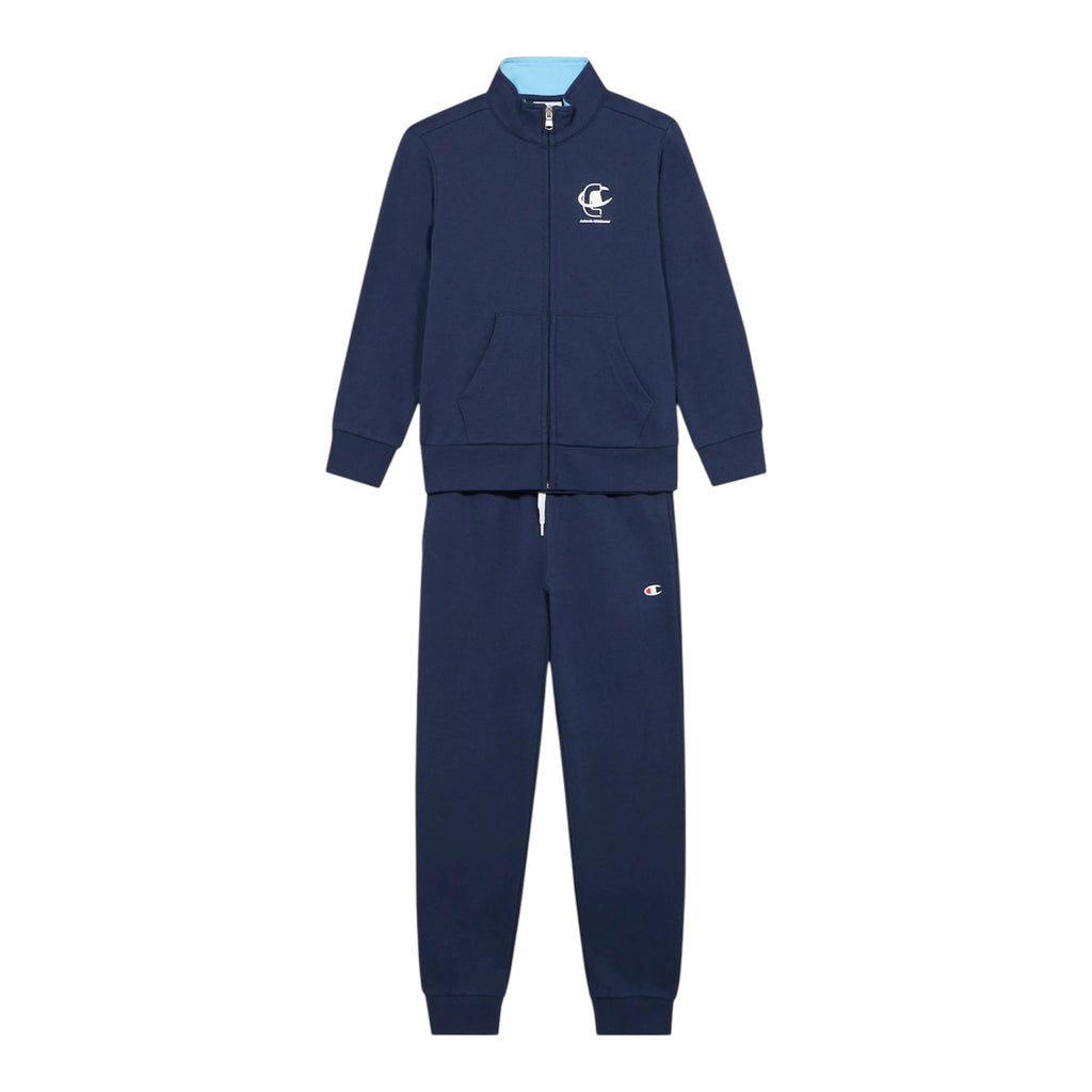 Champion Tuta Hooded Full Zip 307536 BS561 Junior Blu