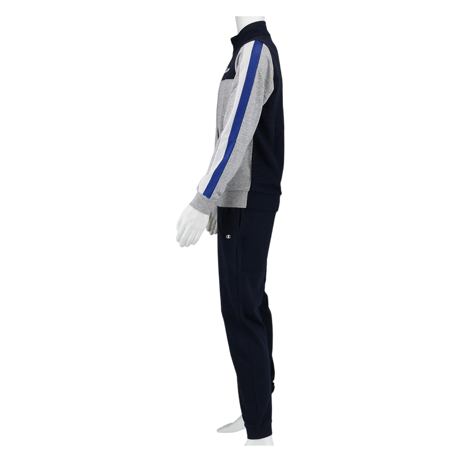Champion Tuta Ragazzo Giacca Cerniera Pantalone 306728 EM021 Blu Grigio