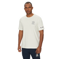 Champion maglietta manica corta da uomo con logo NY e scritta sul retro New York Yenkees 221037 WW049 bianco