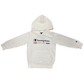 Champion felpa con cappuccio da bambino con scritta sul petto 306690 bianco