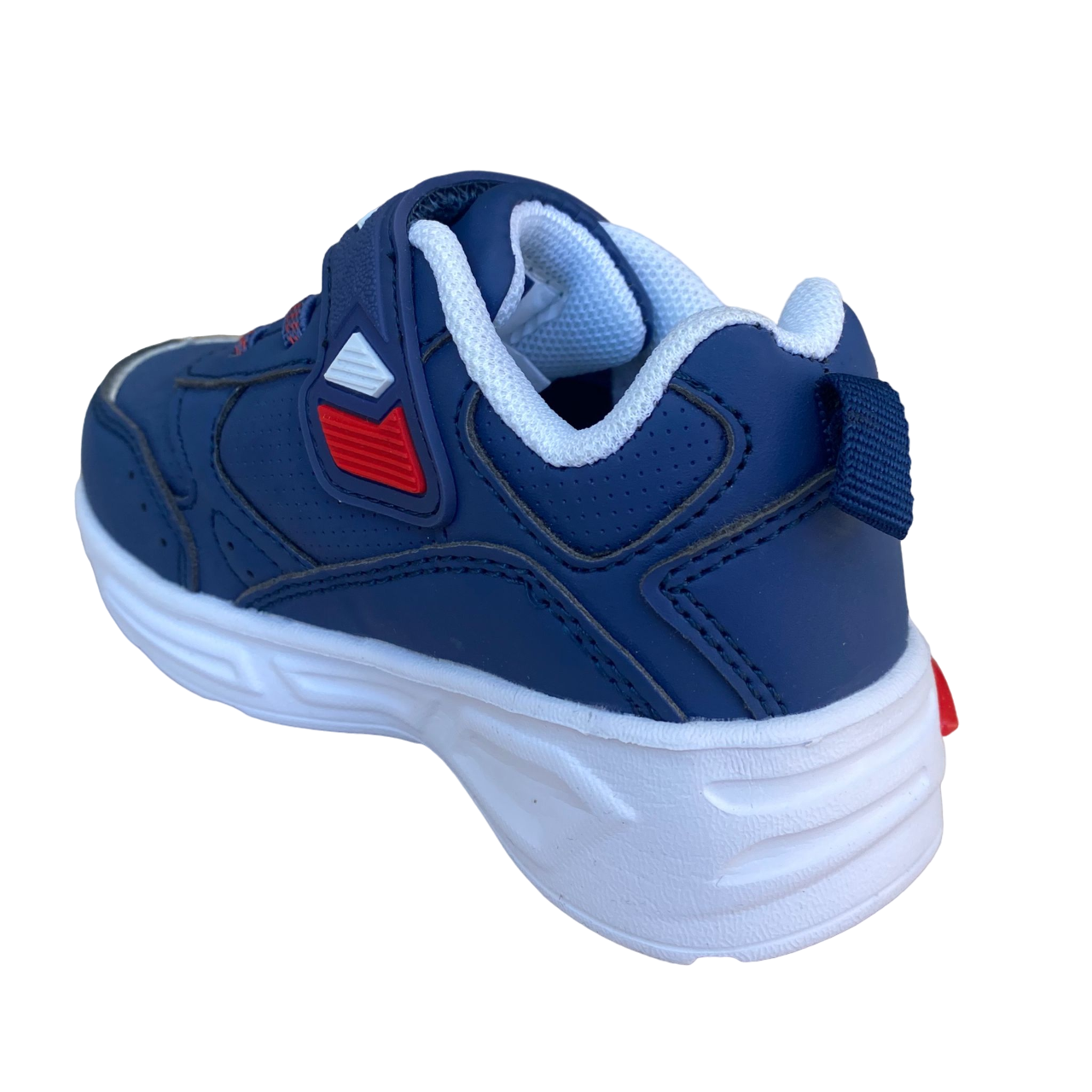 Champion scarpa da ginnastica con laccio elastico e velcro  Low Cut Wave S32129 RBL blu-rosso