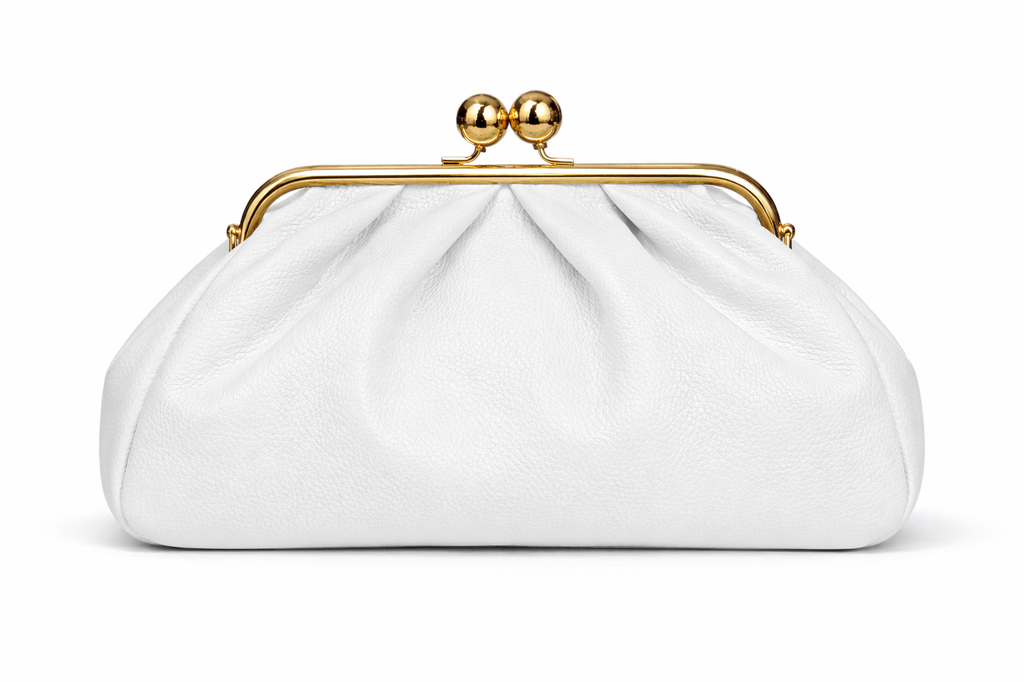 Leather Frame Bag with Kiss-Lock