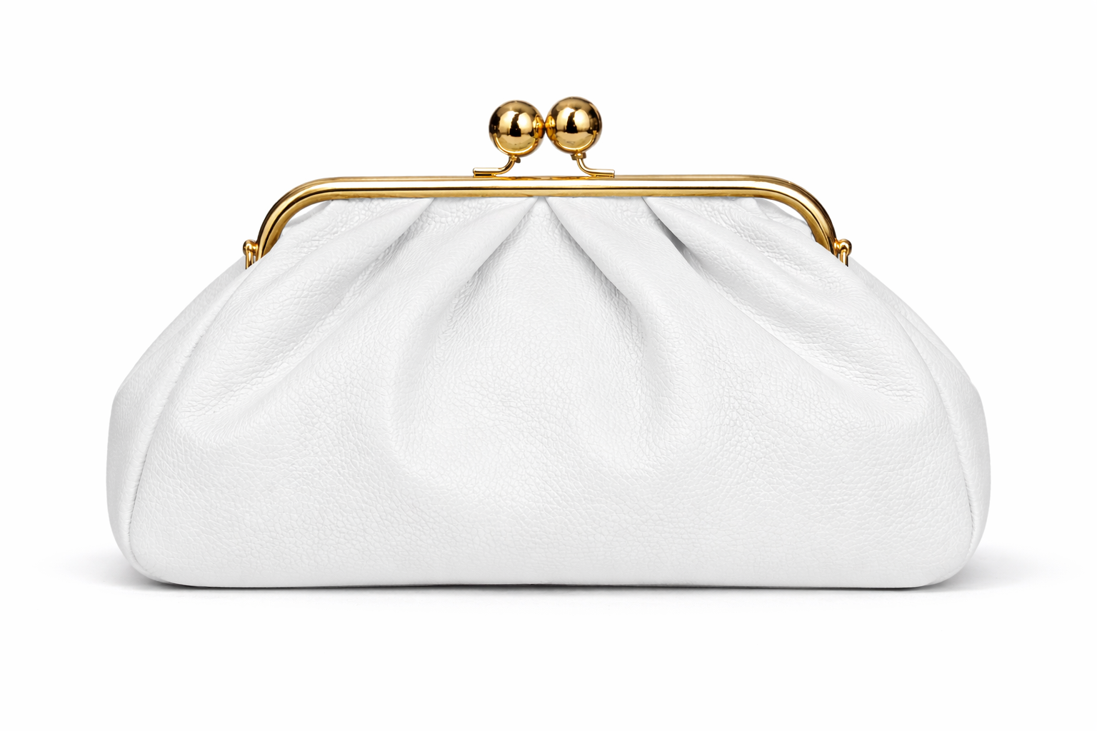 Leather Frame Bag with Kiss-Lock