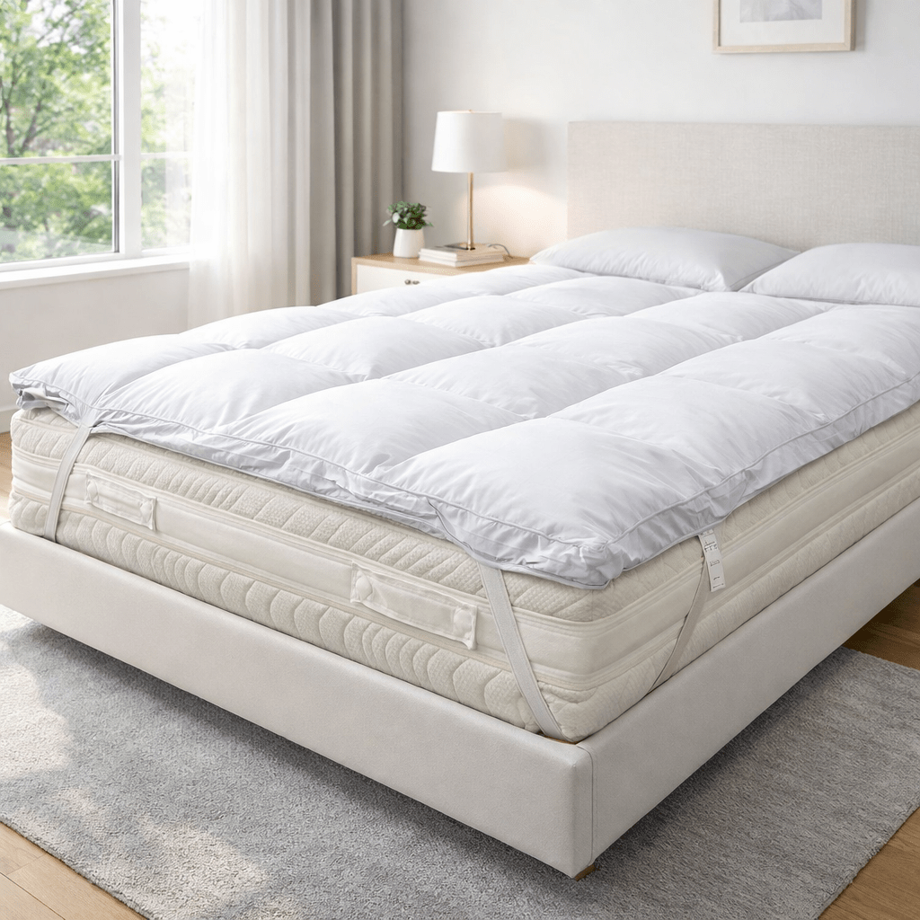 Topper Piuma d'Oca – Correttore Termoregolatore Invernale, 600 gr/m², 160x200