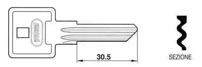 Chiave potent x lucch.acciaio 2950