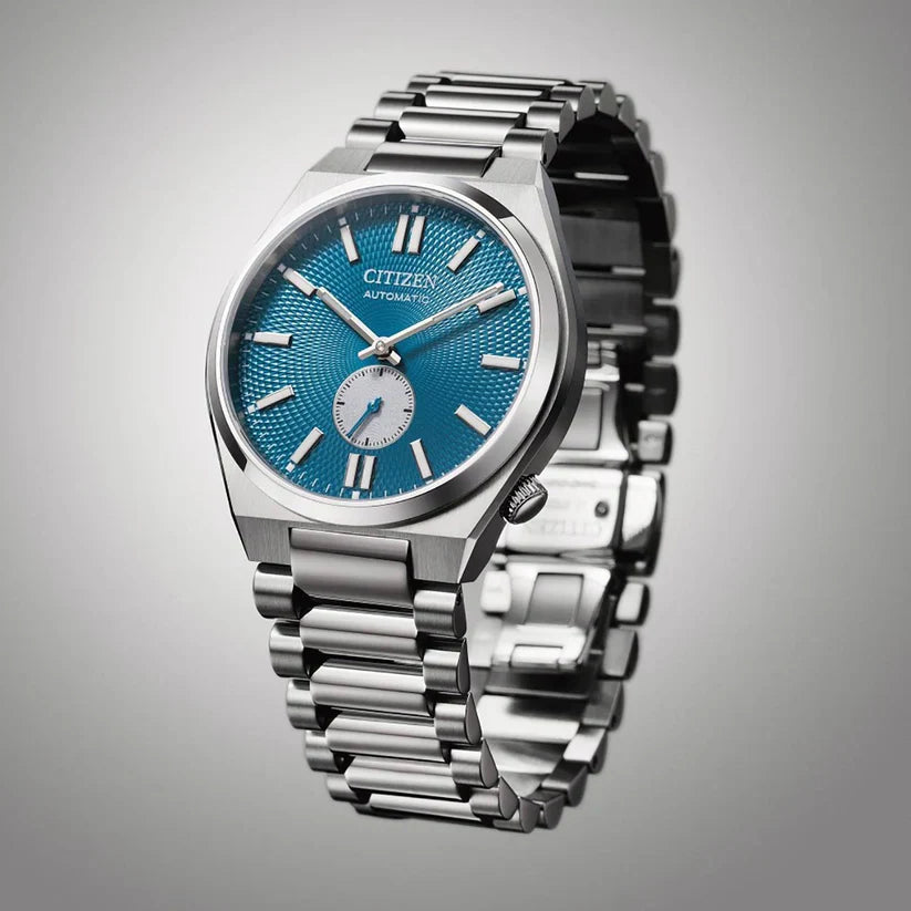 Citizen Tsuyosa Automatico – Quadrante blu guilloché con piccoli secondi – Cassa 40 mm – NK5010‑51L