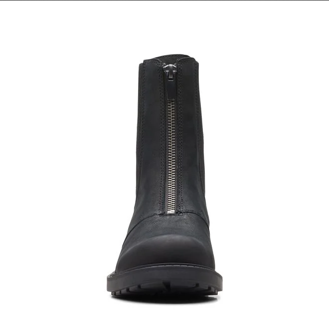 Clarks stivaletto da donna Chelsea con zip anteriore elastico laterale in tessuto Orinoco2 Up 26167568 2 nero
