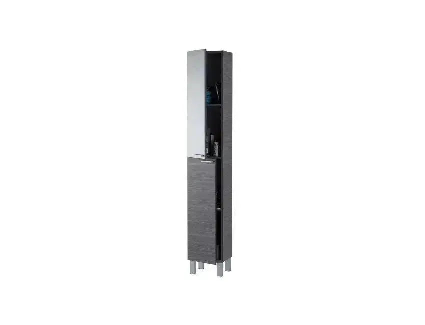 Colonna Bagno Grigio Cenere 2 Ante 30X25X182H