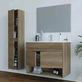 Colonna Sospesa 2 ante  30X26X142H Rovere nordico