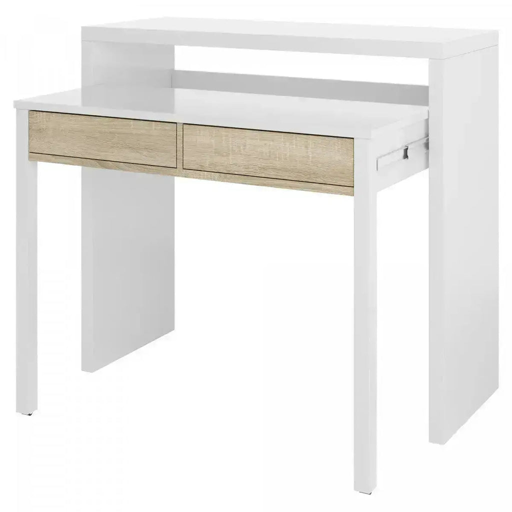 Consolle scrittoio  99x36x88h canadian bianco