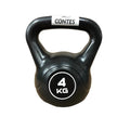 Contes manubrio Kettlebell da 4Kg in PVC con sabbia e maniglia antisfregamento