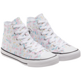 Converse scarpa sneakers da bambina alta con laccio Ctas HI 669816C white-multi-white