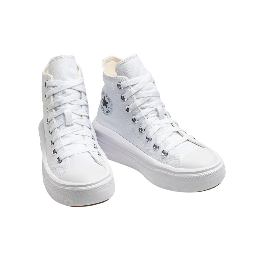 Converse All Star Chuck Taylor Move Donna Tela 568498C | Sneakers Platform alta bianca