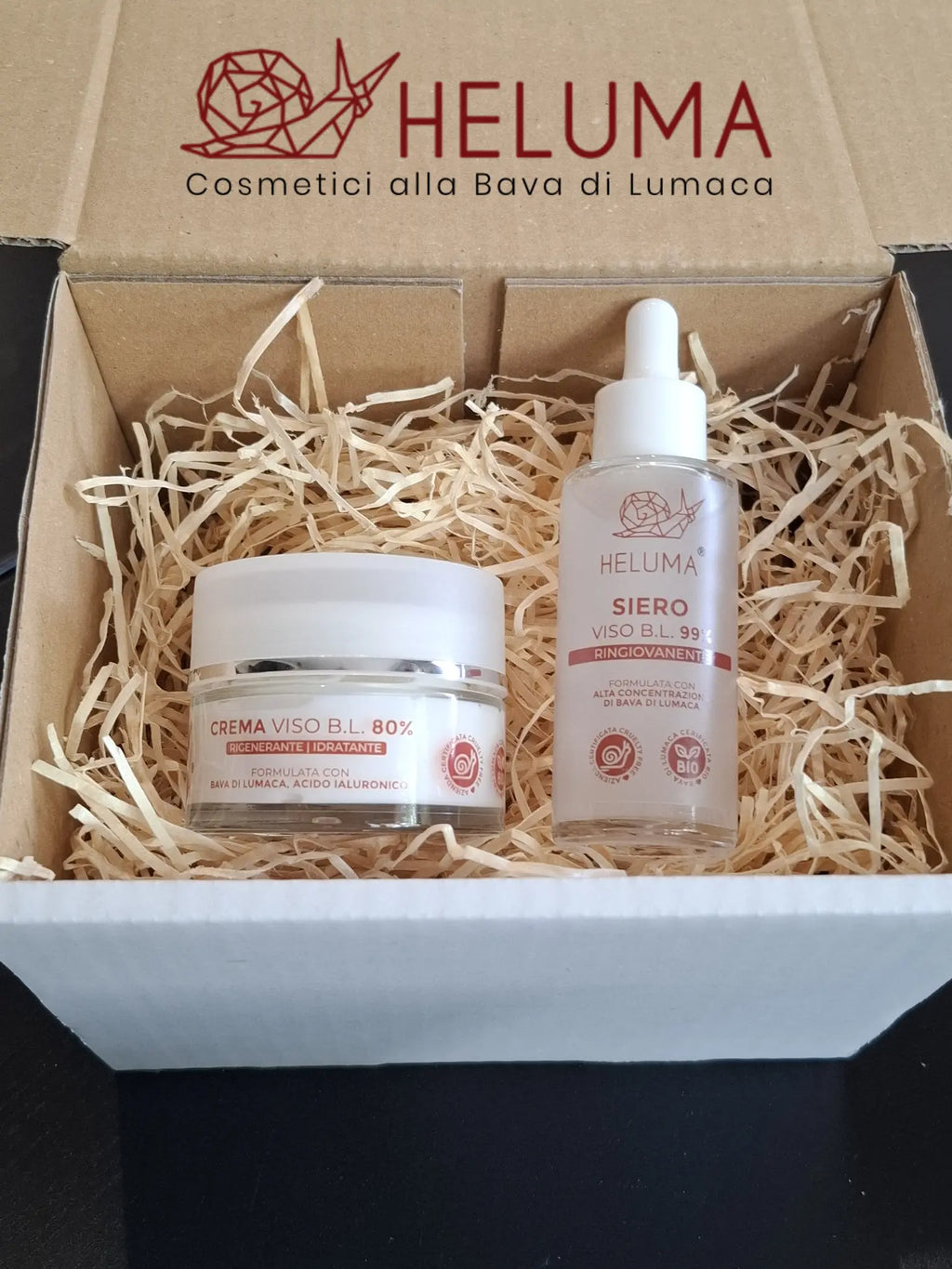 Crema Viso e Siero Viso alla Bava di Lumaca