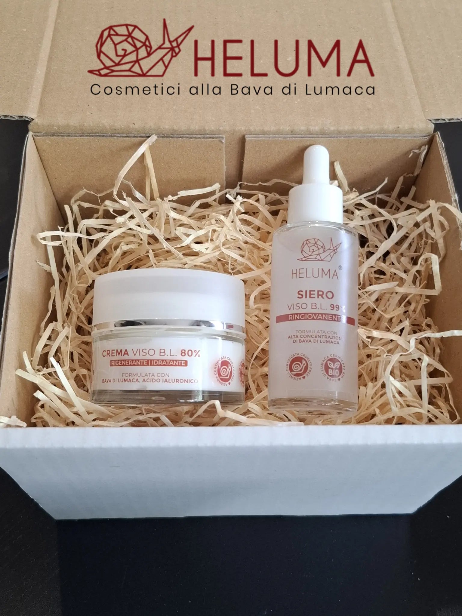 Crema Viso e Siero Viso alla Bava di Lumaca