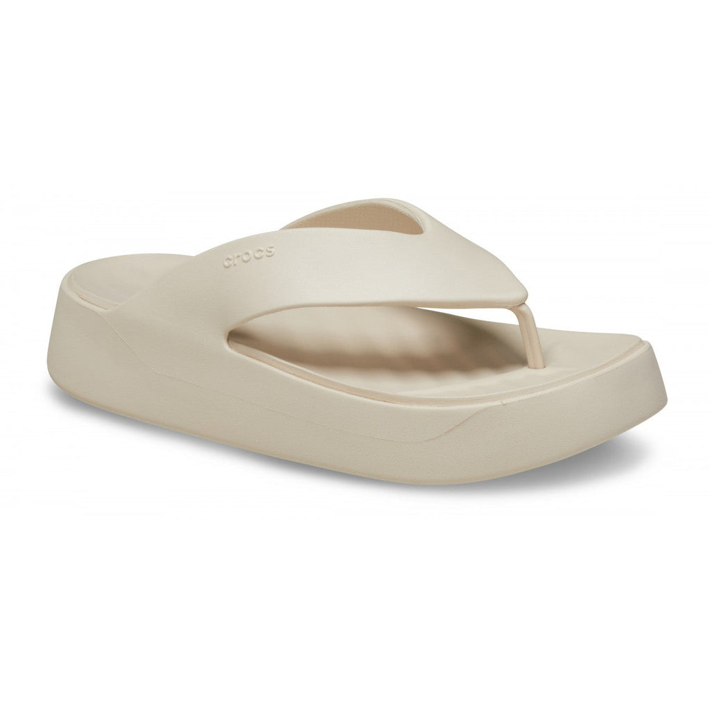 Crocs Getaway Platform Flip W 209410-STUC Sandalo Infradito Donna Stucco