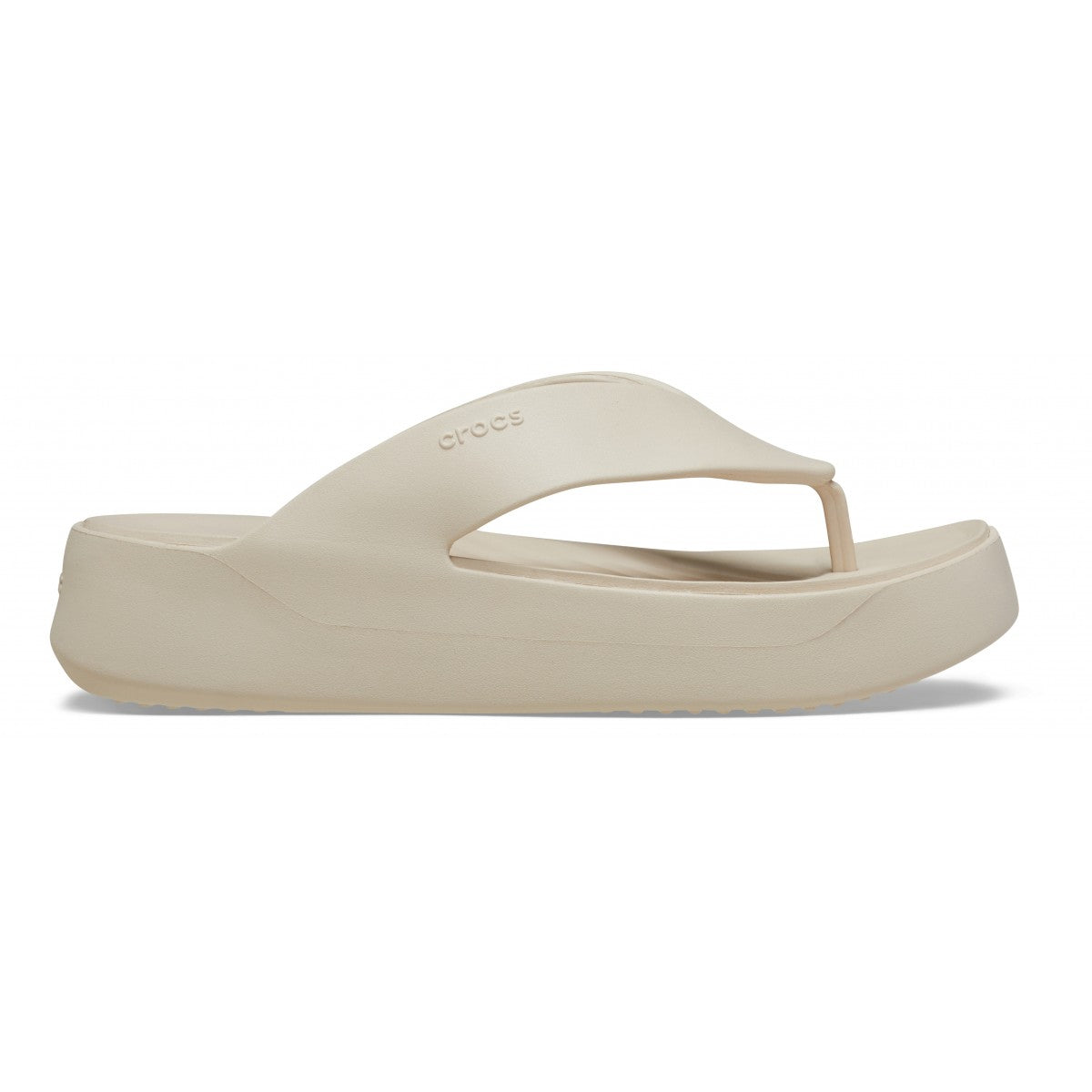 Crocs Getaway Platform Flip W 209410-STUC Sandalo Infradito Donna Stucco