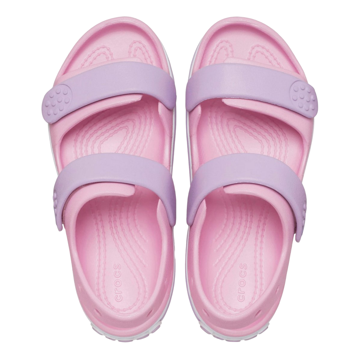 Crocs sandalo da bambina Crocband Cruiser 209423-84I rosa-lavanda