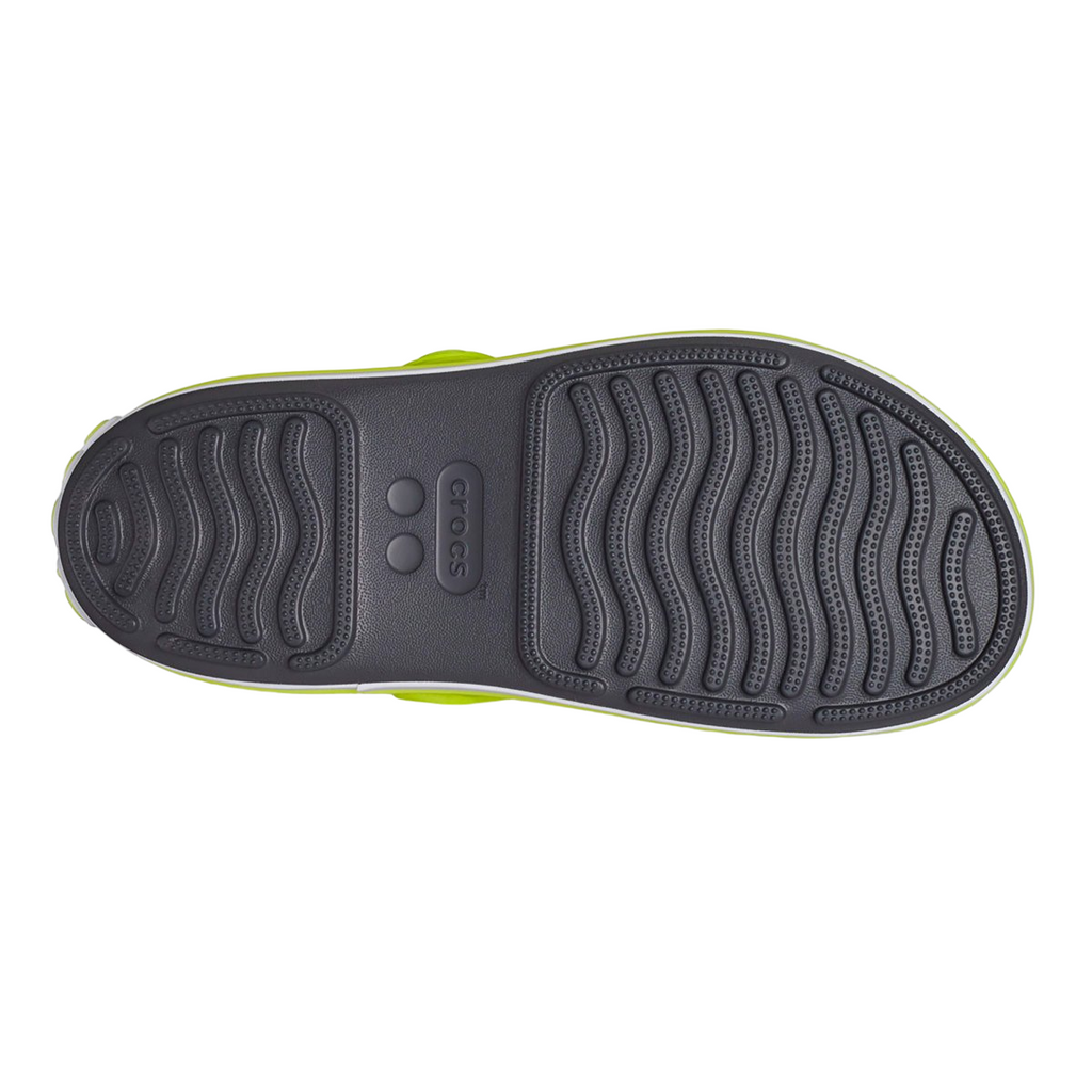 Crocs sandalo da bambino Crocband Cruiser 209423 1NJ grigio-giallo acido
