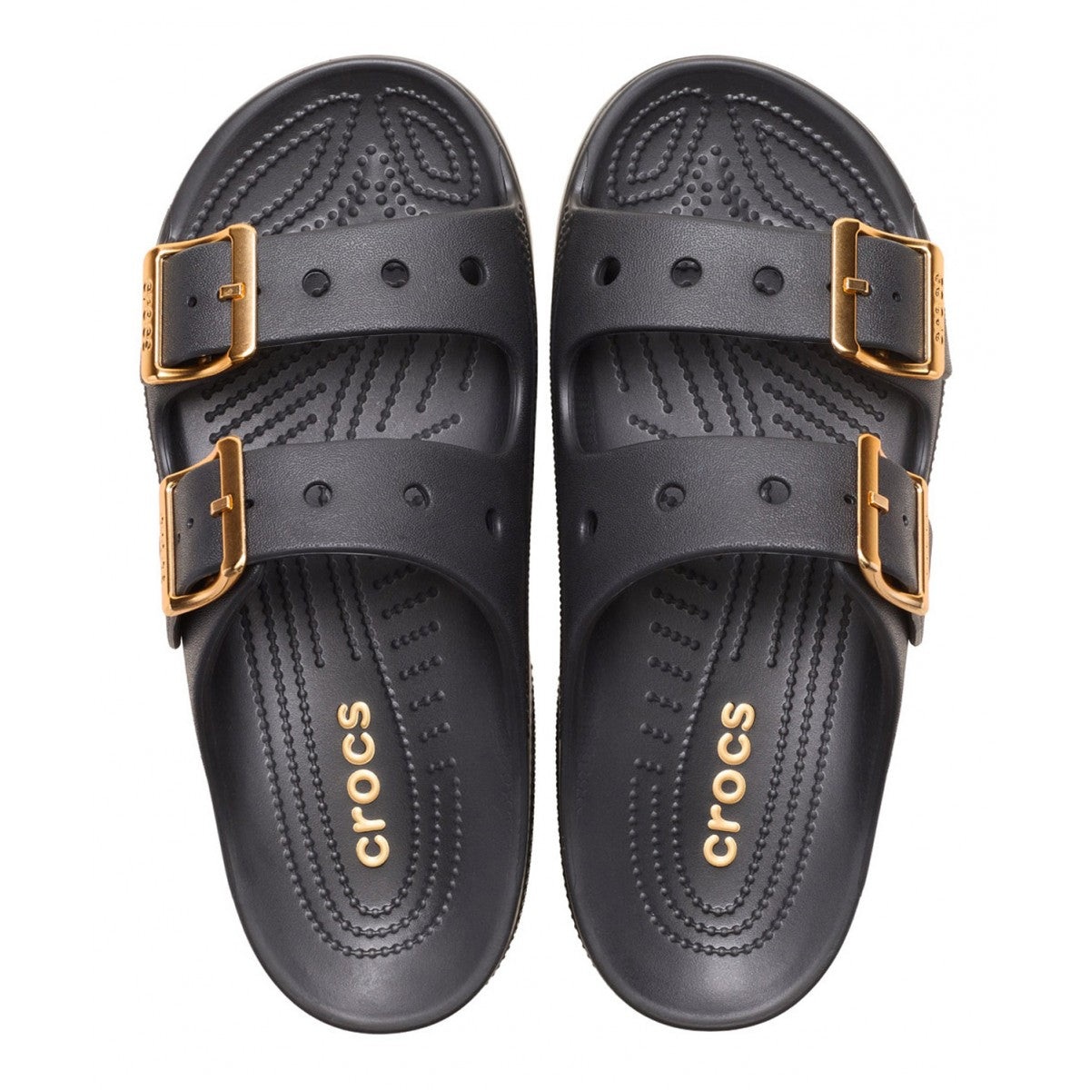 Crocs sandalo da donna Saturday Metallic Buckle 213316-001 Black