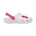 Crocs ciabatta sabot da bambina Disney Minnie Mouse 208710-WHRD bianco-rosso