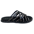 Cult Roshelle 4275 CLW427501 Ciabatte Donna Fasce Intrecciate Pelle Nera