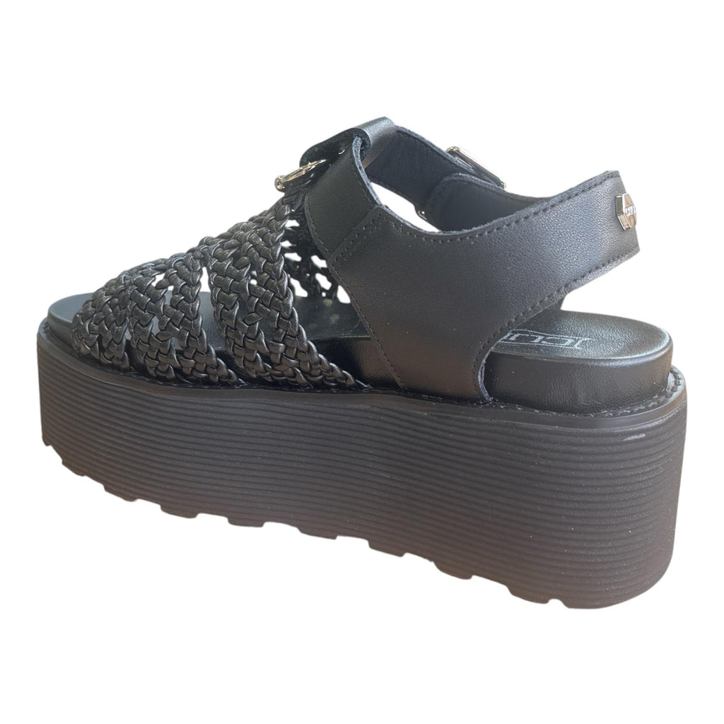 Cult Sandalo Donna Nero Zeppa Nancy 4749