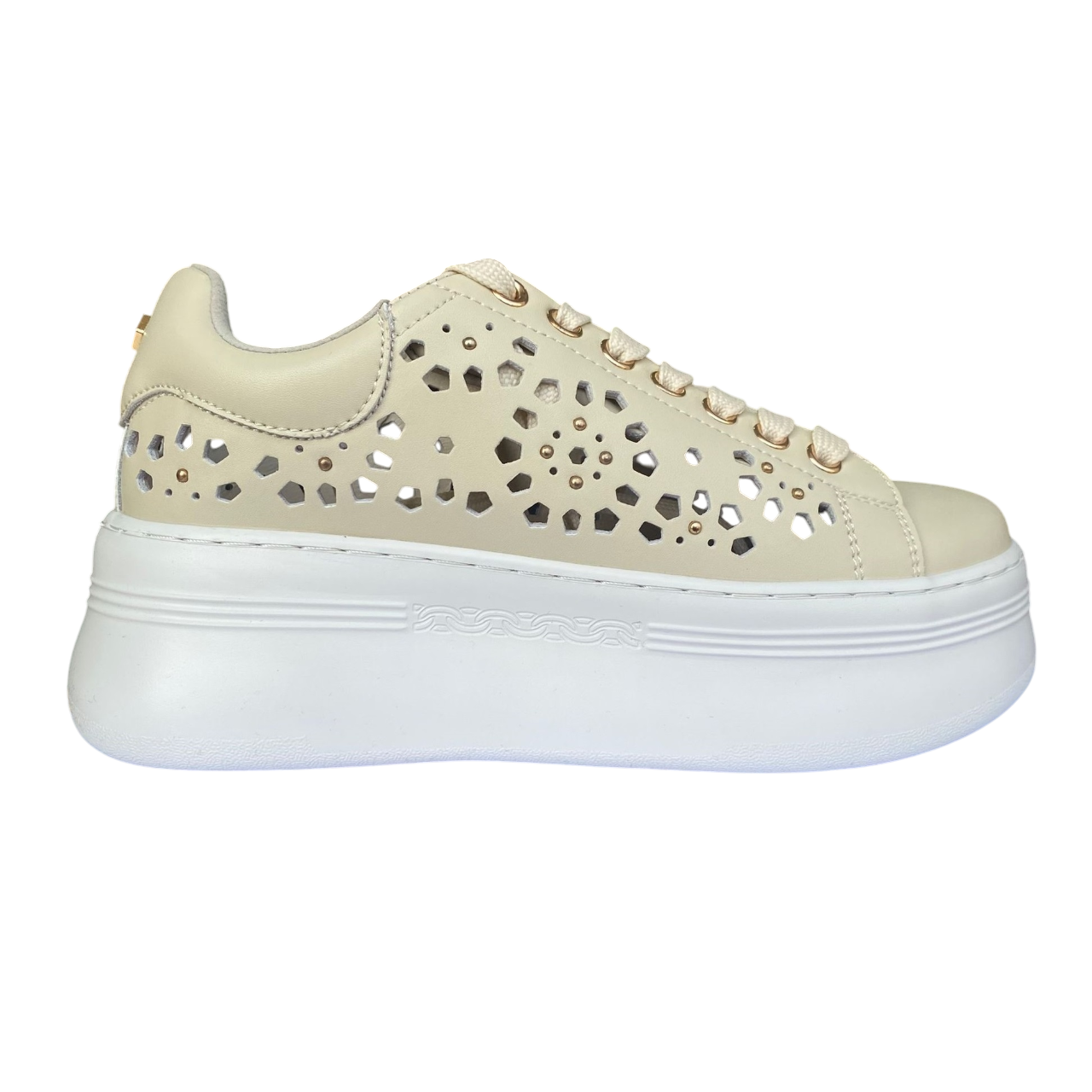 Cult Sneakers Donna Zeppa Pearl 4425 Beige - CLW442501