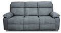 Divano 3 posti grigio  Relax Pegaso con Funzione Recliner