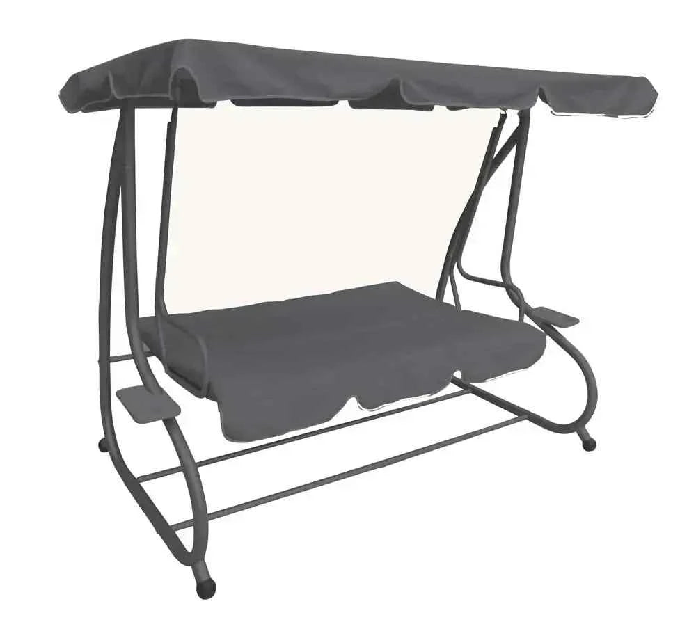 Dondolo PANAREA BIG reclinabile 230x120 cm – Dark Grey, con funzione letto