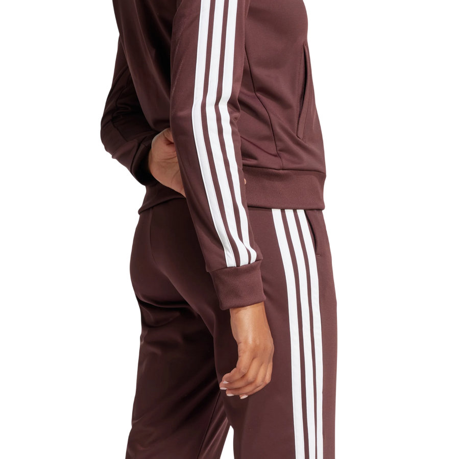 Adidas Tuta Donna Track Essentials 3-Stripes JD2683 Rubino