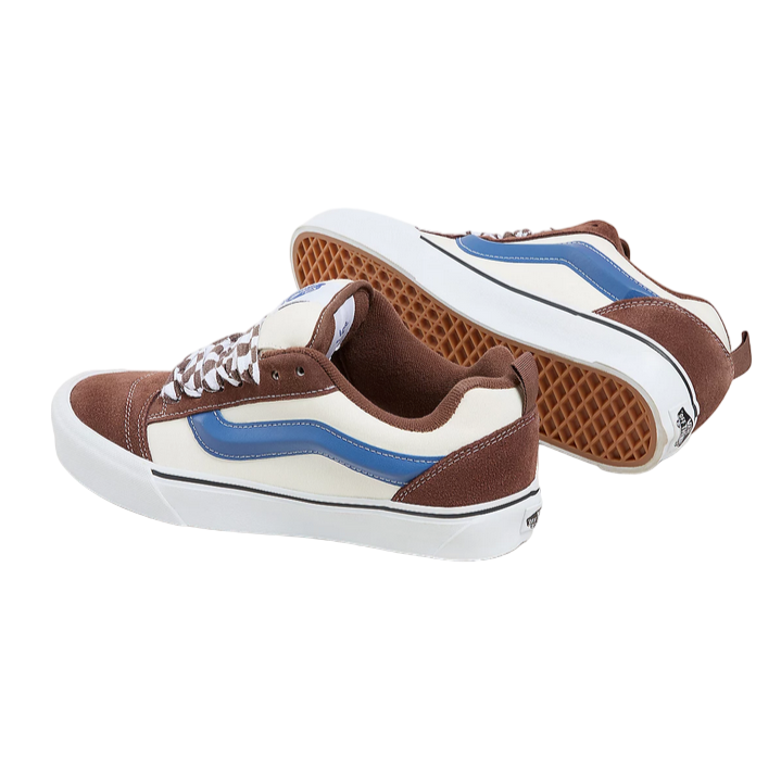 Vans Knu Skool VN0009QCDMV Marroncino Beige Blu Sneakers Uomo