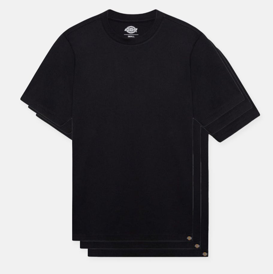 Dickies 3 T-shirt Uomo DK621091BLK1 Nero Pack Convenienza