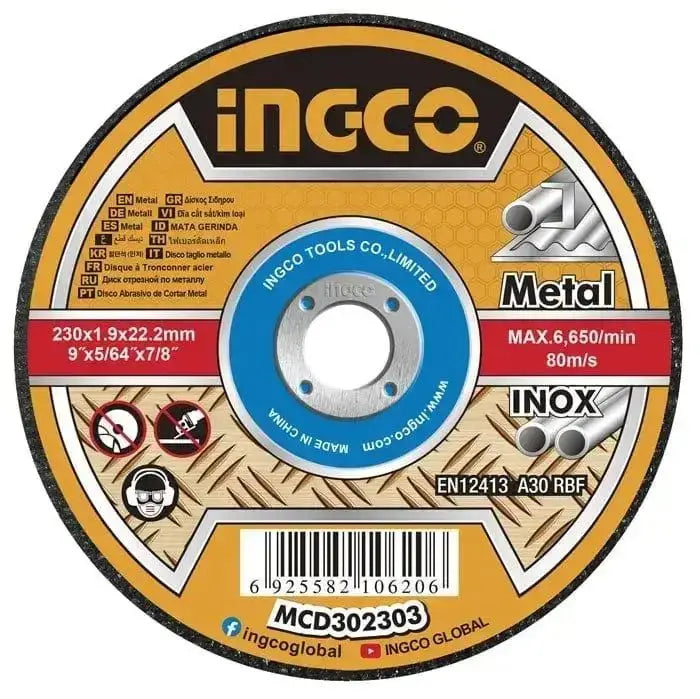 Disco taglio x metallo 230x1,9mm ingco