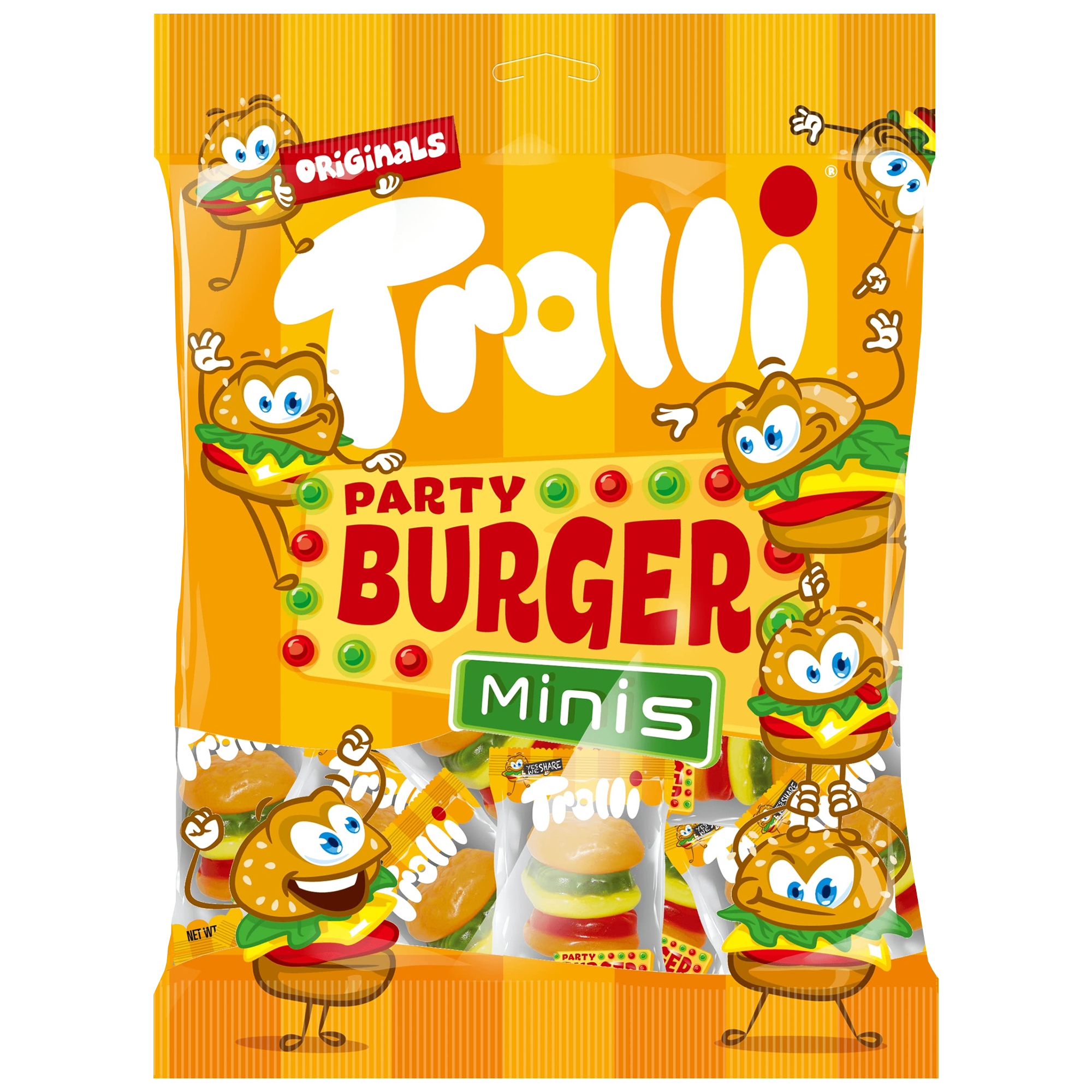 Trolli Burger minis 100gr -  Confezione da 10x10 pezzi