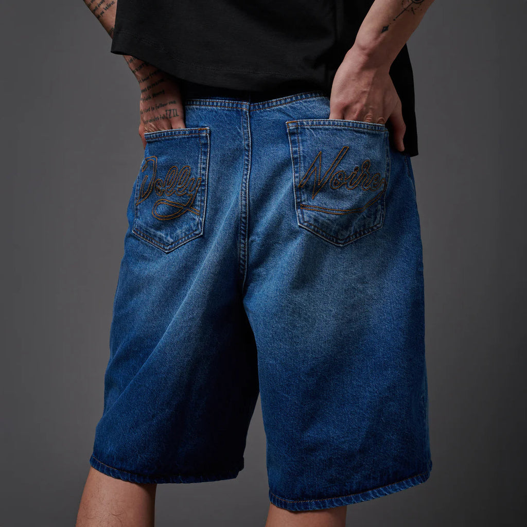 Dolly Noire Baggy Shorts Denim Light Indigo Uomo - PA1215-P4-03