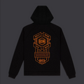 Dolly Noire Felpa Cappuccio Corporate 01 Hoodie SW363-SA-01 Black Orange