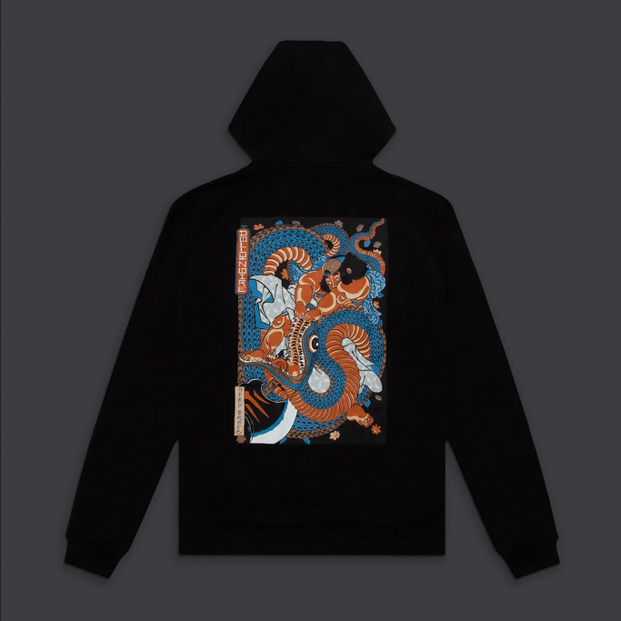 Dolly Noire Felpa Cappuccio Kuniyoshi SW170-SA-01 Black Giappone