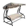 Dondolo Letto JIM: Relax in Beige Opaco, Dimensioni cm 202 x 114 x 169 h
