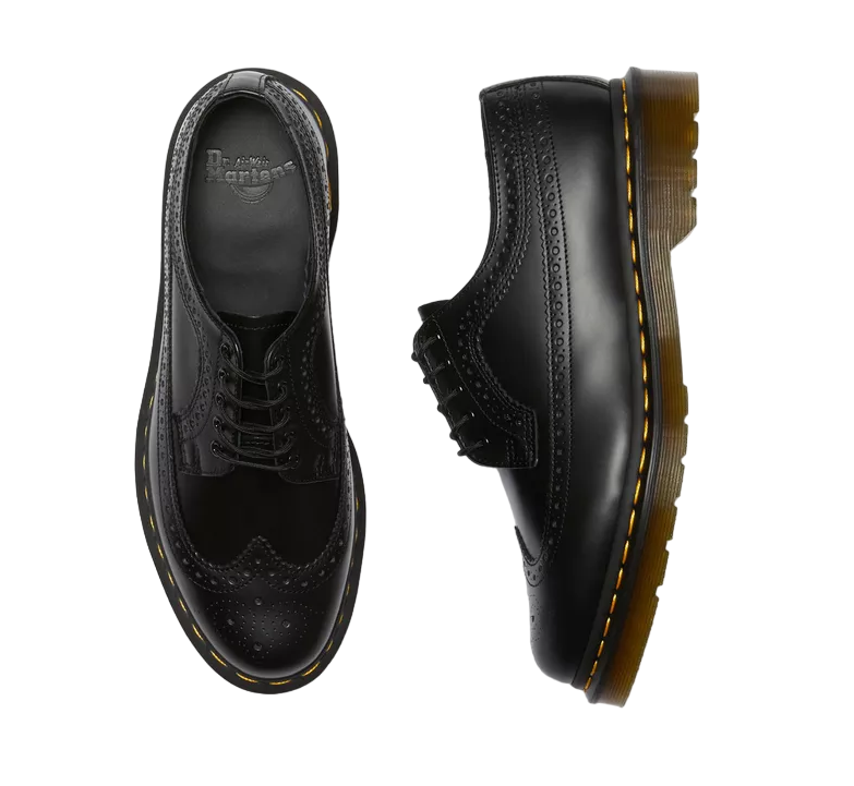 Dr. Martens 3989 Brogue Nero - Scarpa Elegante Pelle Smooth Unisex