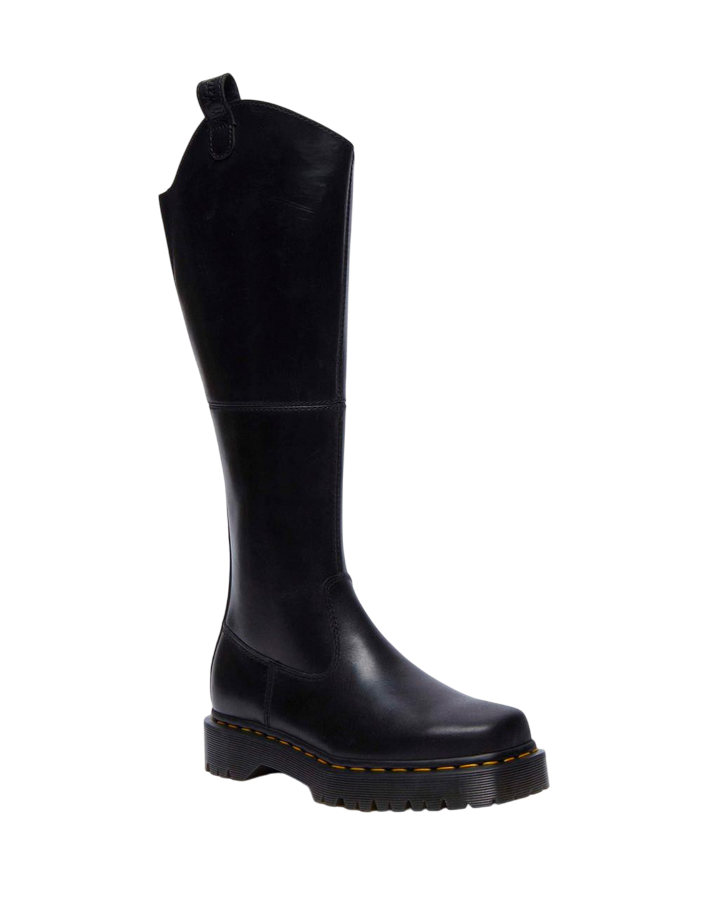 Dr. Martens – Stivale Donna Amaayah Hi 31947001 Nero | Eleganza Cavallerizza, Pelle Orleans Premium, Comfort Urban Bex Squared
