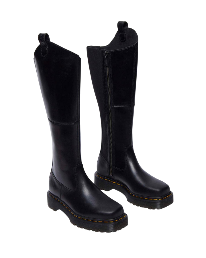 Dr. Martens – Stivale Donna Amaayah Hi 31947001 Nero | Eleganza Cavallerizza, Pelle Orleans Premium, Comfort Urban Bex Squared