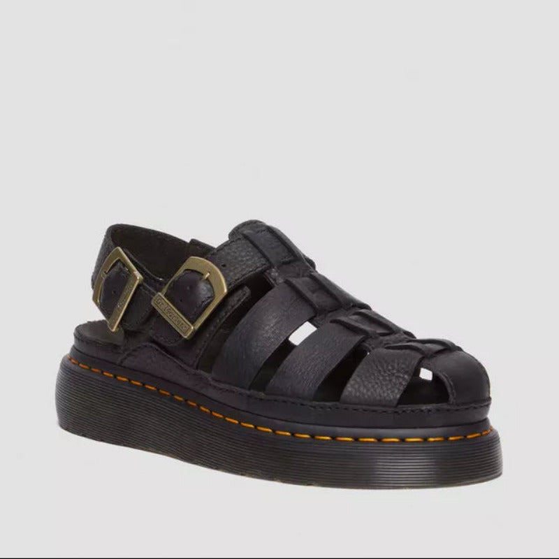 Dr. Martens Sandalo Donna Wrenlie Nero Grizzly - 31524001